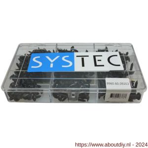 Systec assortimentsdoos 9-vaks plaatschroef gezwart DIN 968 - A51400069 - afbeelding 1