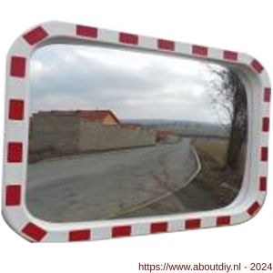 De Raat Security verkeers veiligheids spiegel acryl rechthoekig 400x600 mm - A51260762 - afbeelding 1