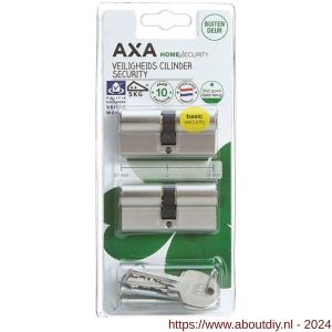 AXA dubbele veiligheidscilinder set 2 stuks gelijksluitend Security 30-30 - A21600042 - afbeelding 2