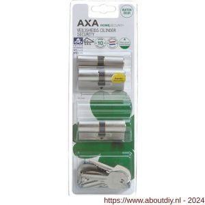 AXA dubbele veiligheidscilinder set 3 stuks gelijksluitend Security 30-30 - A21600052 - afbeelding 2
