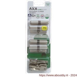 AXA dubbele veiligheidscilinder set 4 stuks gelijksluitend Security 30-30 - A21600060 - afbeelding 2