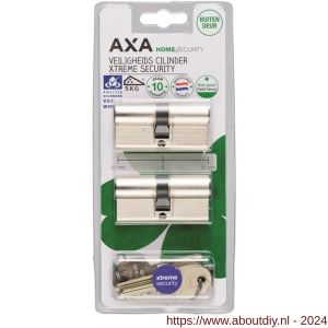 AXA dubbele veiligheidscilinder set 2 stuks gelijksluitend Xtreme Security 30-30 - A21600126 - afbeelding 2