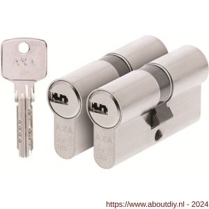 AXA dubbele veiligheidscilinder set 2 stuks gelijksluitend Comfort Security 30-30 - A21600108 - afbeelding 1