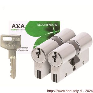 AXA dubbele veiligheidscilinder set 2 stuks gelijksluitend Xtreme Security 30-30 - A21600125 - afbeelding 1