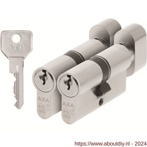 AXA knop veiligheidscilinder set 2 stuks gelijksluitend Security K30-30 - A21600007 - afbeelding 1