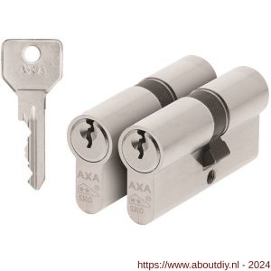 AXA dubbele veiligheidscilinder set 2 stuks gelijksluitend Security verlengd 30-35 - A21600044 - afbeelding 1