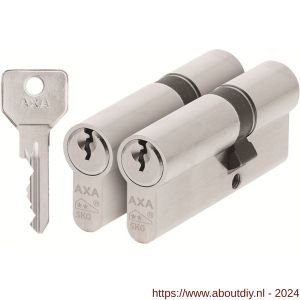 AXA dubbele veiligheidscilinder set 2 stuks gelijksluitend Security verlengd 30-45 - A21600045 - afbeelding 1