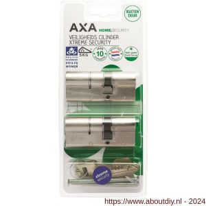 AXA dubbele veiligheidscilinder set 2 stuks gelijksluitend Xtreme Security verlengd 30-45 - A21600127 - afbeelding 2