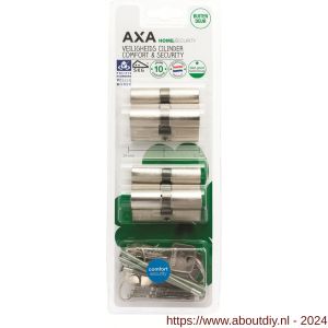 AXA dubbele veiligheidscilinder set 4 stuks gelijksluitend Comfort Security 30-30 - A21600114 - afbeelding 1