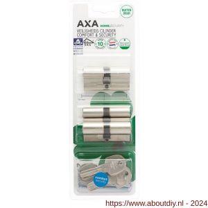 AXA dubbele veiligheidscilinder set 3 stuks gelijksluitend Comfort Security 30-30 - A21600112 - afbeelding 2