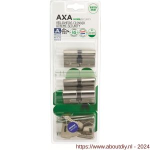AXA dubbele veiligheidscilinder set 3 stuks gelijksluitend Xtreme Security 30-30 - A21600129 - afbeelding 2