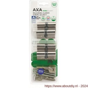 AXA dubbele veiligheidscilinder set 4 stuks gelijksluitend Xtreme Security 30-30 - A21600131 - afbeelding 2