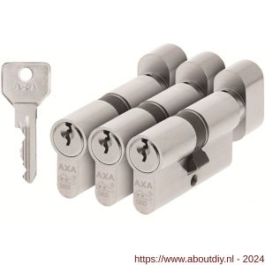 AXA knop veiligheidscilinder set 3 stuks gelijksluitend Security K30-30 - A21600008 - afbeelding 1
