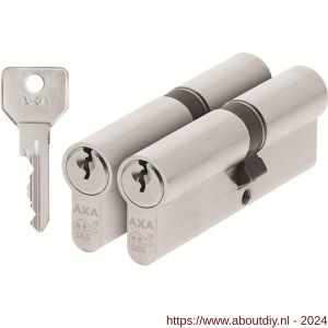 AXA dubbele veiligheidscilinder set 2 stuks gelijksluitend Security verlengd 40-55 - A21600048 - afbeelding 1