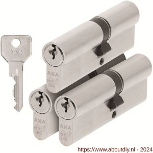 AXA dubbele veiligheidscilinder set 3 stuks gelijksluitend Security verlengd 40-55 - A21600056 - afbeelding 1