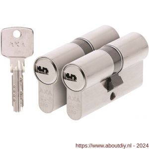 AXA dubbele veiligheidscilinder set 2 stuks gelijksluitend Comfort Security 30-30 - A21600109 - afbeelding 1