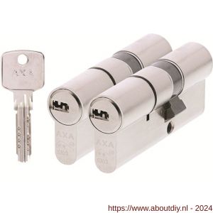 AXA dubbele veiligheidscilinder set 2 stuks gelijksluitend Comfort Security verlengd 30-45 - A21600110 - afbeelding 1