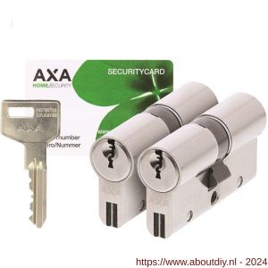 AXA dubbele veiligheidscilinder set 2 stuks gelijksluitend Xtreme Security 30-30 - A21600126 - afbeelding 1