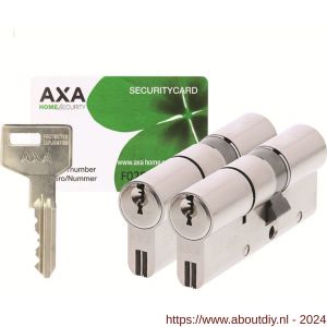 AXA dubbele veiligheidscilinder set 2 stuks gelijksluitend Xtreme Security verlengd 30-45 - A21600127 - afbeelding 1