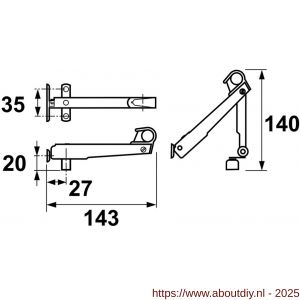 AXA Combi-raamuitzetter AXAflex Classic - A21601010 - afbeelding 3