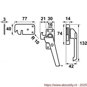 AXA veiligheids raamsluiting - A21600924 - afbeelding 3