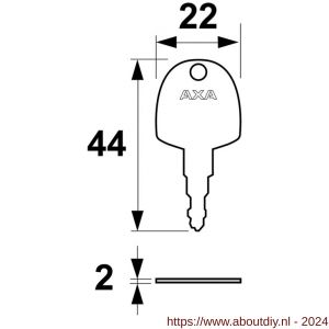 AXA sleutel set 10 stuks 3990 - A21600788 - afbeelding 2