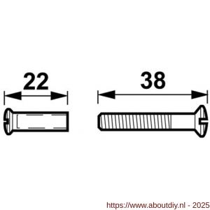 AXA set patentbout en bus set 2 stuks - A21600627 - afbeelding 2