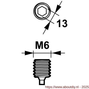 AXA madeschroef set 10 stuks - A21600625 - afbeelding 2