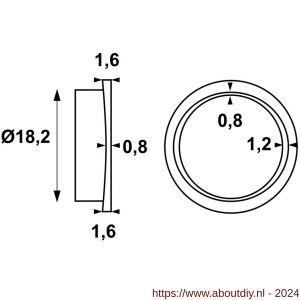 AXA deurkruklager Curve - A21600623 - afbeelding 2