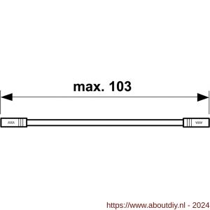 AXA barrierestang V1 - A21600597 - afbeelding 3