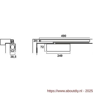 AXA deurdranger 1120B - A21600537 - afbeelding 2