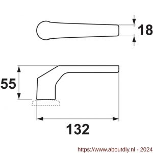 AXA deurkruk Premium Klik Arrow - A21600641 - afbeelding 2