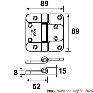 AXA Titan scharnier - A21600208 - afbeelding 2