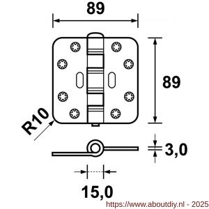 AXA Smart scharnier Easyfix - A21600206 - afbeelding 2