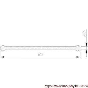 AluArt deurnaaldrubber rol 40 m 65 mm rol - A20201363 - afbeelding 1