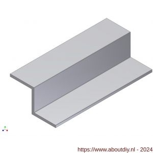 AluArt Z-profiel 20x20x20x2 mm L 5000 mm aluminium brute - A20200964 - afbeelding 1