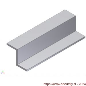AluArt Z-profiel 15x20x15x2 mm L 5000 mm aluminium brute - A20200962 - afbeelding 1