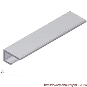 AluArt koppelprofiel beeindiging 8 mm L 3000 mm per 2 stuks aluminium brute - A20200523 - afbeelding 1