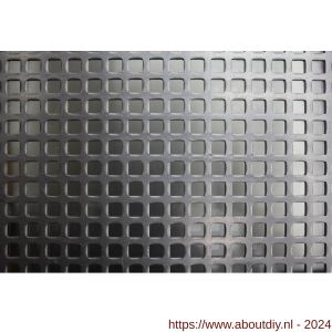 AluArt plaat 2000x1000x2 mm vierkantperforatie 5 mm aluminium brute - A20201350 - afbeelding 1