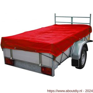 Berdal Loadlok aanhangwagennet fijnmazig met koord 200x300 cm rood - A50200863 - afbeelding 1