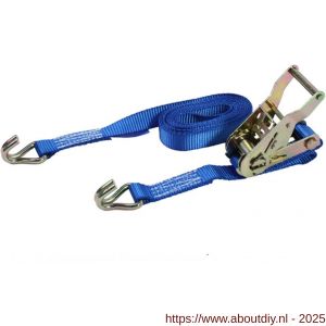 Berdal Loadlok spanband Professioneel met ratel en haken 25 mm 5 m 750/1500 daN oranje - A50200887 - afbeelding 1