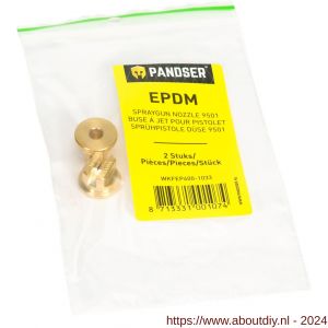 Pandser EPDM spuitmond Spraygun Nozzle 9501 set 2 stuks - A50201173 - afbeelding 2