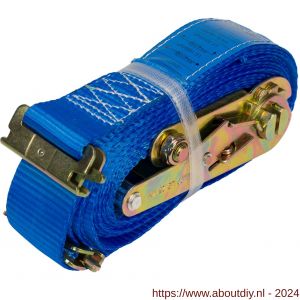Konvox spanband 50 mm ratel 910 fitting 1826 6 m blauw voor combirail - A50201273 - afbeelding 1