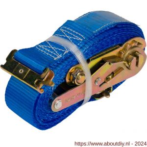 Konvox spanband 50 mm ratel 910 fitting 1826 5 m blauw voor combirail - A50201272 - afbeelding 1