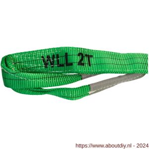 Konvox hijsband met lussen groen 2 ton 8 m - A50201281 - afbeelding 2