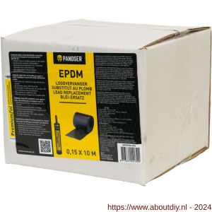 Pandser EPDM loodvervanger 0,15x10 m zwart - A50200358 - afbeelding 1