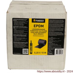 Pandser EPDM loodvervanger 0,20x10 m zwart - A50200359 - afbeelding 2