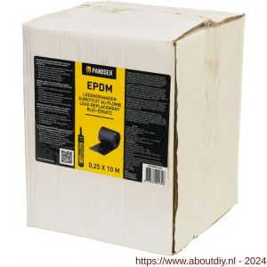 Pandser EPDM loodvervanger 0,25x10 m zwart - A50200360 - afbeelding 1