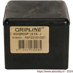 Gripline mokerdop rubber 1,50 kg kopmaat 39x39 mm - A50200464 - afbeelding 2