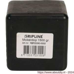 Gripline mokerdop rubber 1,5 kg kopmaat 42x42 mm - A50200467 - afbeelding 2